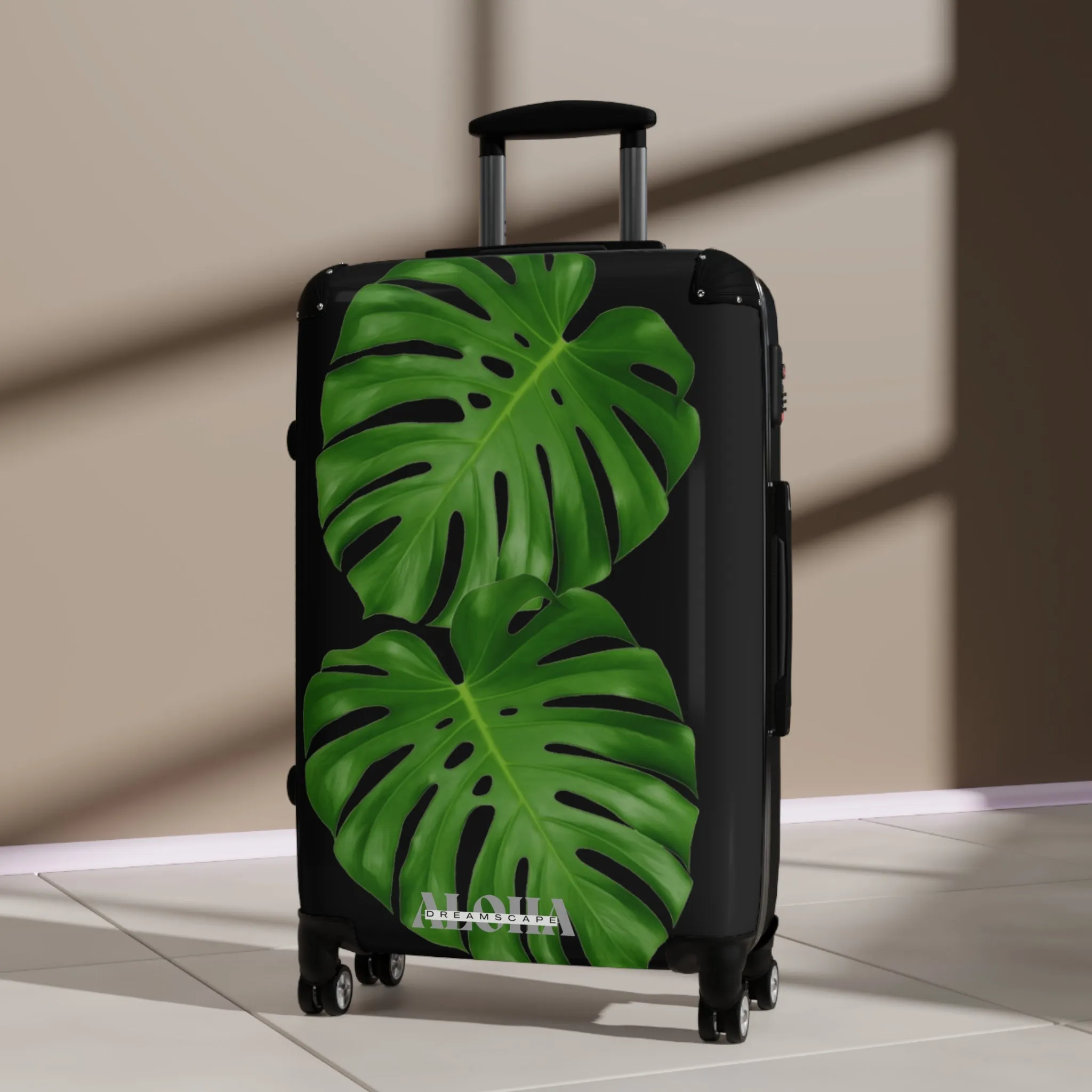 Monstera leaves-Suitcase