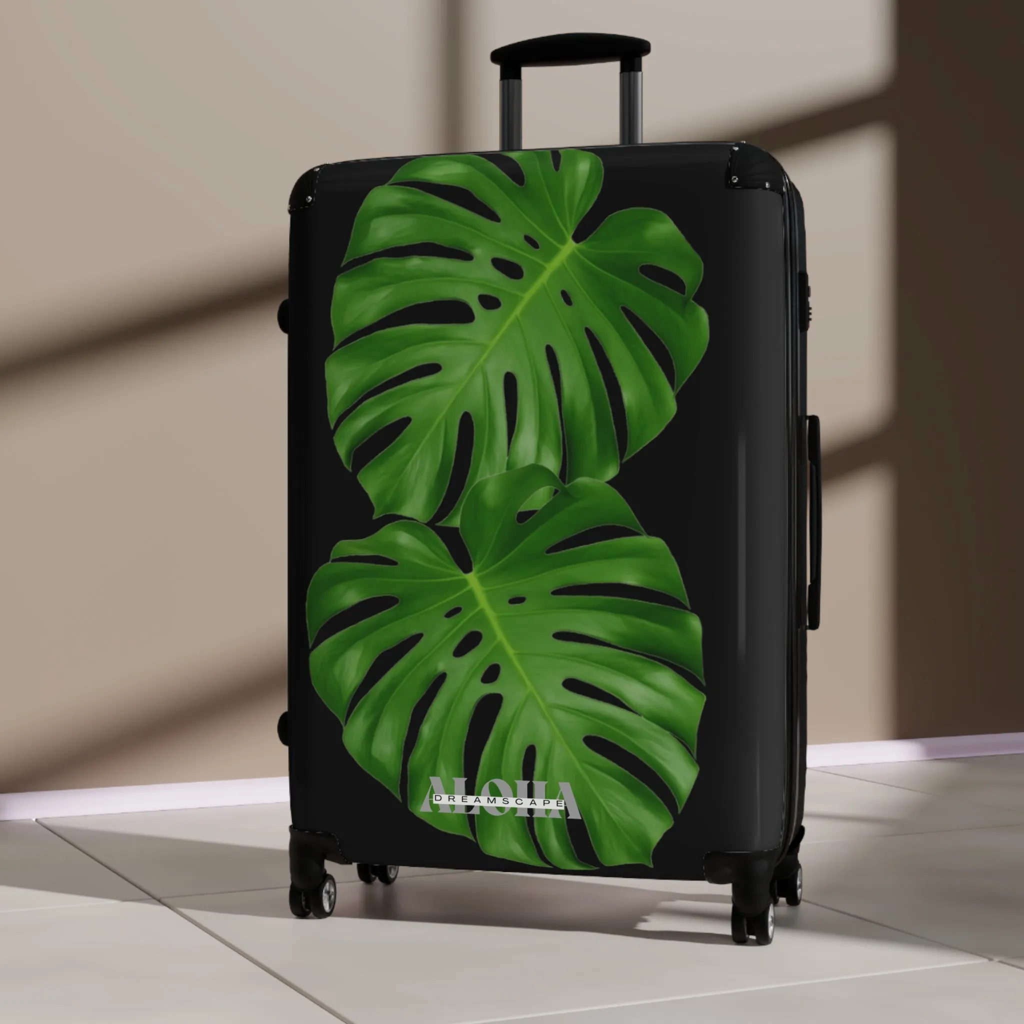 Monstera leaves-Suitcase