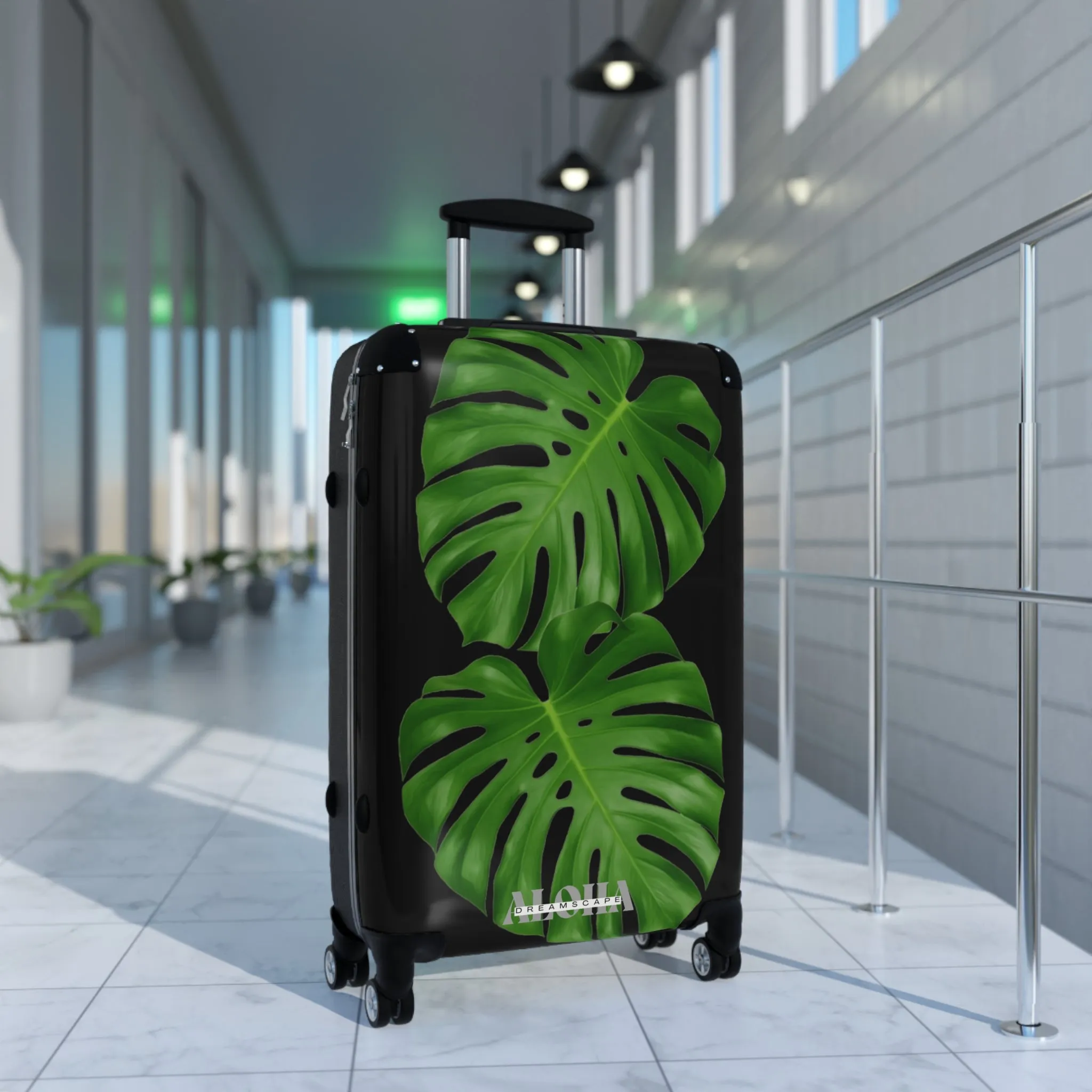 Monstera leaves-Suitcase