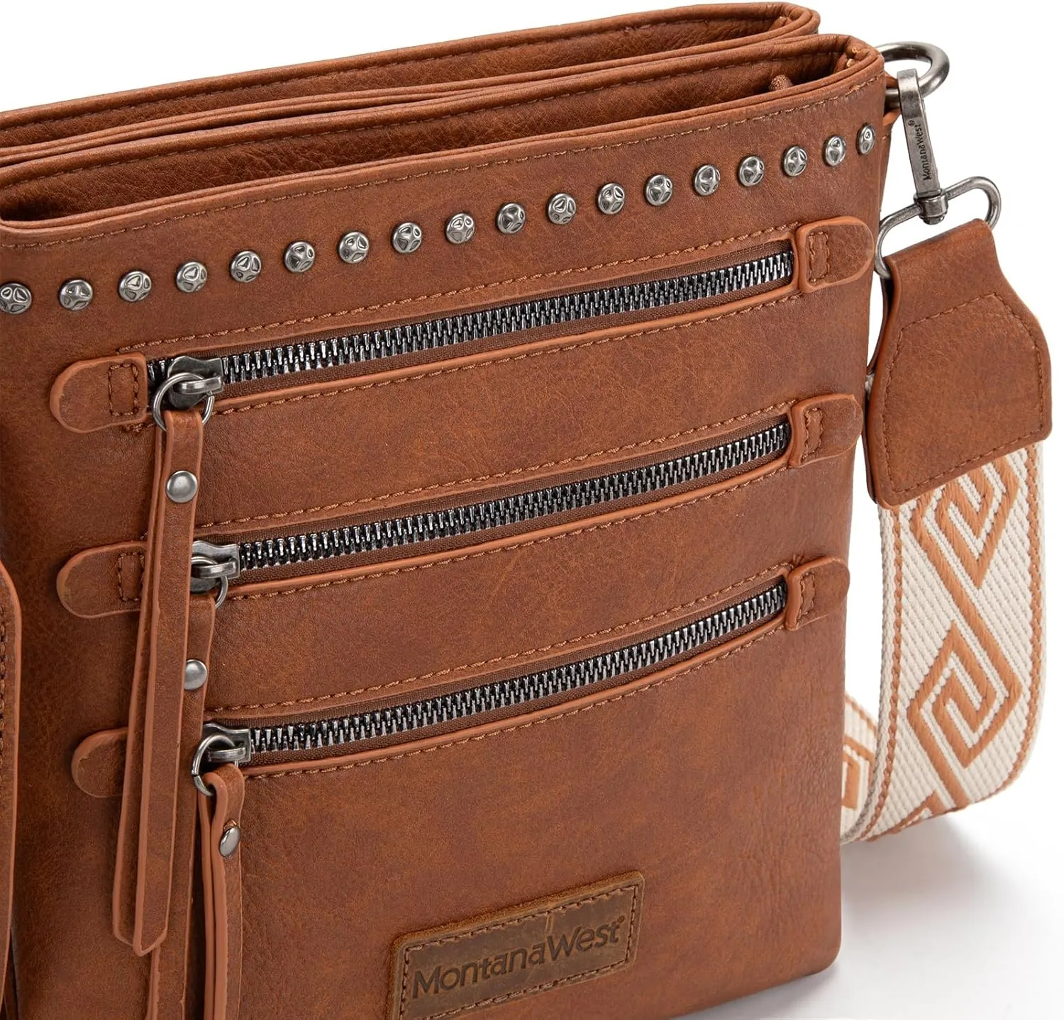 Montana West Crossbody Bags for Women Multi Pocket Cross Body Bag Purses with Guitar Strap