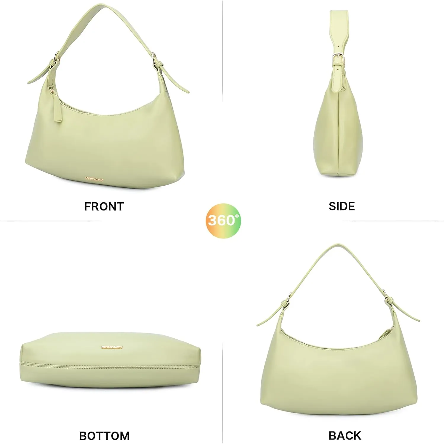 Montana West MEDIUM Shoulder Purses for Women Crescent Hobo Bags Trendy Purses