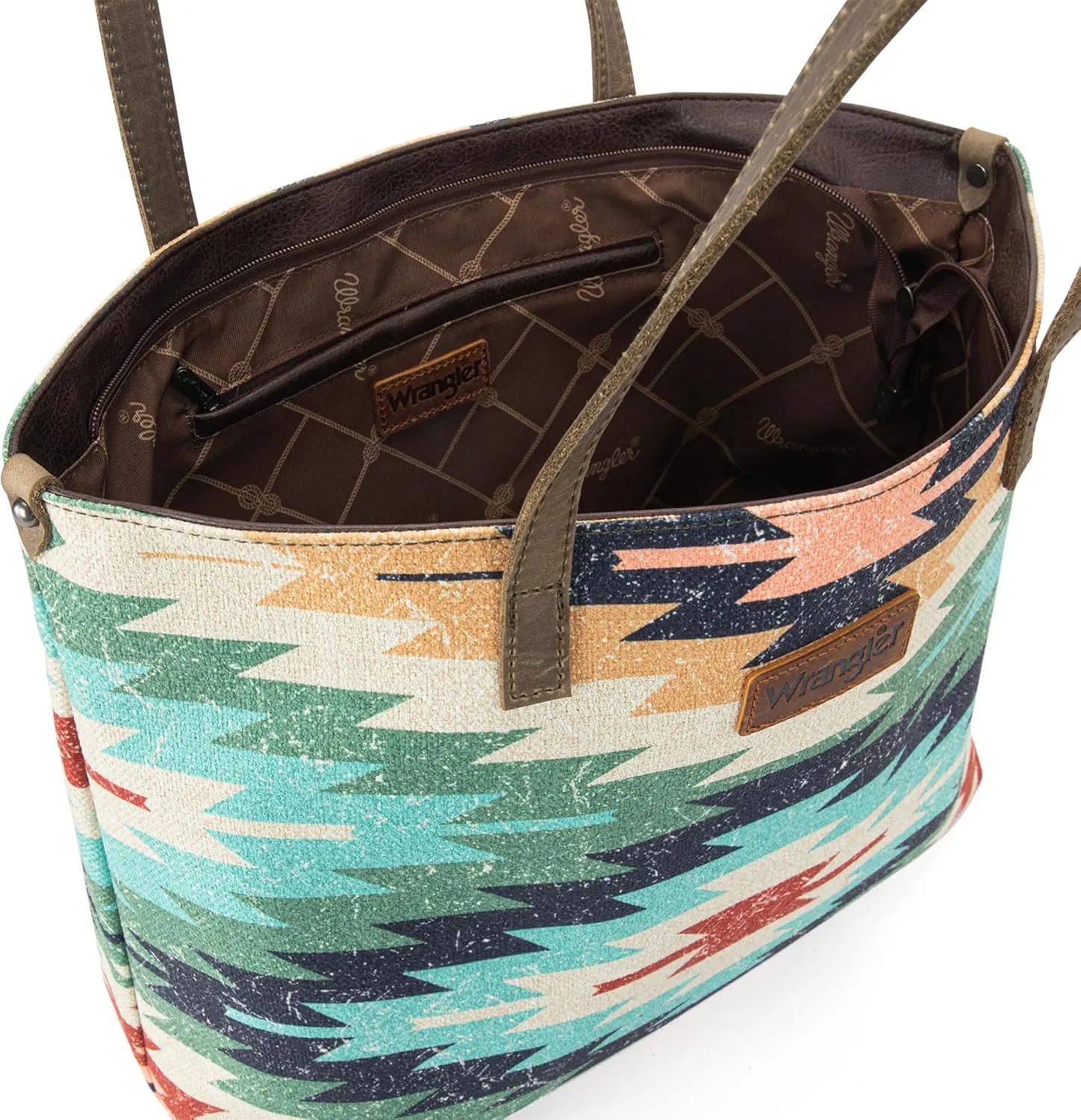 Montana West Wrangler Tote Bag for Women Canvas Shoulder Handbag Aztec Purse