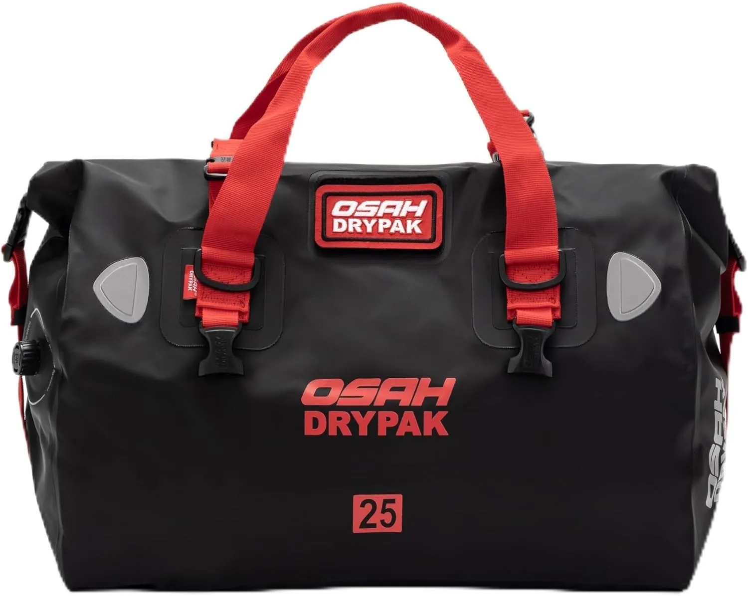 Motorcycle Dry Bag - Waterproof Motorcycle Duffle & Luggage Tail Bag Saddle Bags with Roll Top Closure, Large Storage Space，for Motorcycle Back Seat(SkyBlack, 25L)