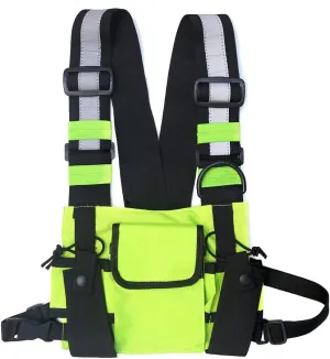 Multi-Pocket Chest Rig Bag Utility Vest Chest Bag for Men Hip Hop Chest Pack