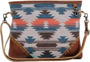 Myra Bag Western Leather Crossbody Bag for Women - Upcycled Canvas Shoulder Bag Jolie Arya