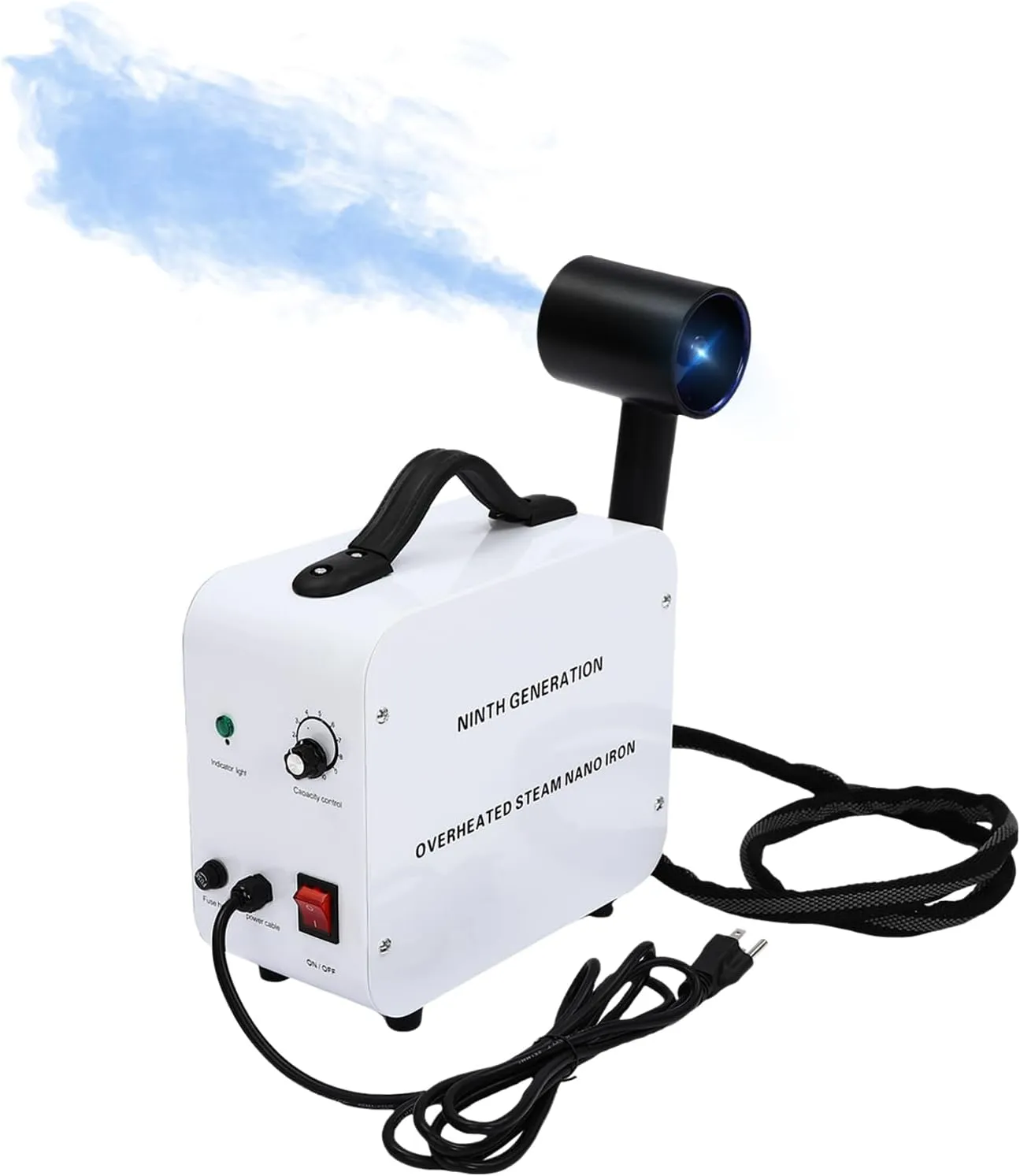 Nano Hair Steamer, Hair Salon Steamer Gun Handheld Hair Steamer for Hair Nano Water Mist for Hair Care, Animal Hair Care, Skin Care Multifunctional Applications for Home, Hair Salon