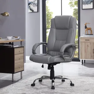 Naomi Home Tessa High-Back Executive Office Chair Gray
