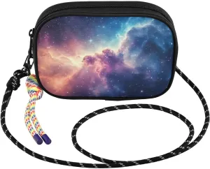 Nebula Purple Fantasy Crossbody Bag for Women Cell Phone Purses Women's Small Shoulder Handbags Wallet Purse with Strap