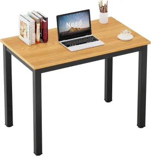 Need home office desk, 31inch, Teak & Black Frame