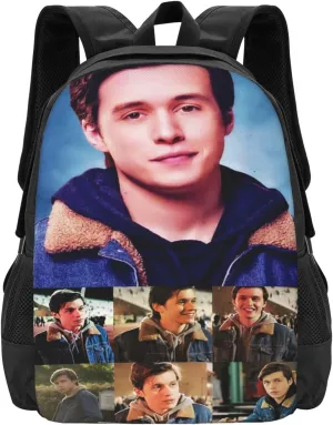 Nick Actors Robinson Backpack Laptop Computer Bag Double Shoulder Bags Casual Daypack for Travel Work Business Outdoor 15.6 Inch