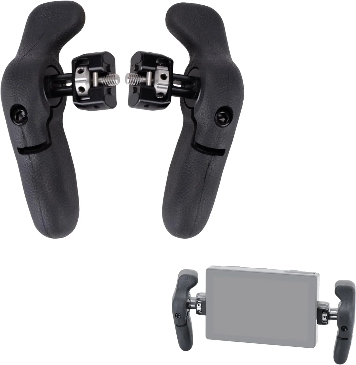 Nitze Side Handle Kit for SmallHD Monitor, with 1/4" Locaiting Pins for SmallHD Standard and Shoulder Strap Slot, Supports 360° Adjustment - PA32F