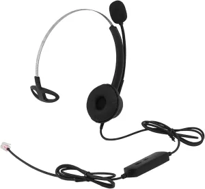 Office Desk IP Phone Headset Headphone RJ9 Compatible with Avaya 1416 1608 2410 5621 9504 9608G 9611G Cisco 7821 7911 7941 7942 7945 7962 8845 8851 Volume Control Mic Noise Cancelling