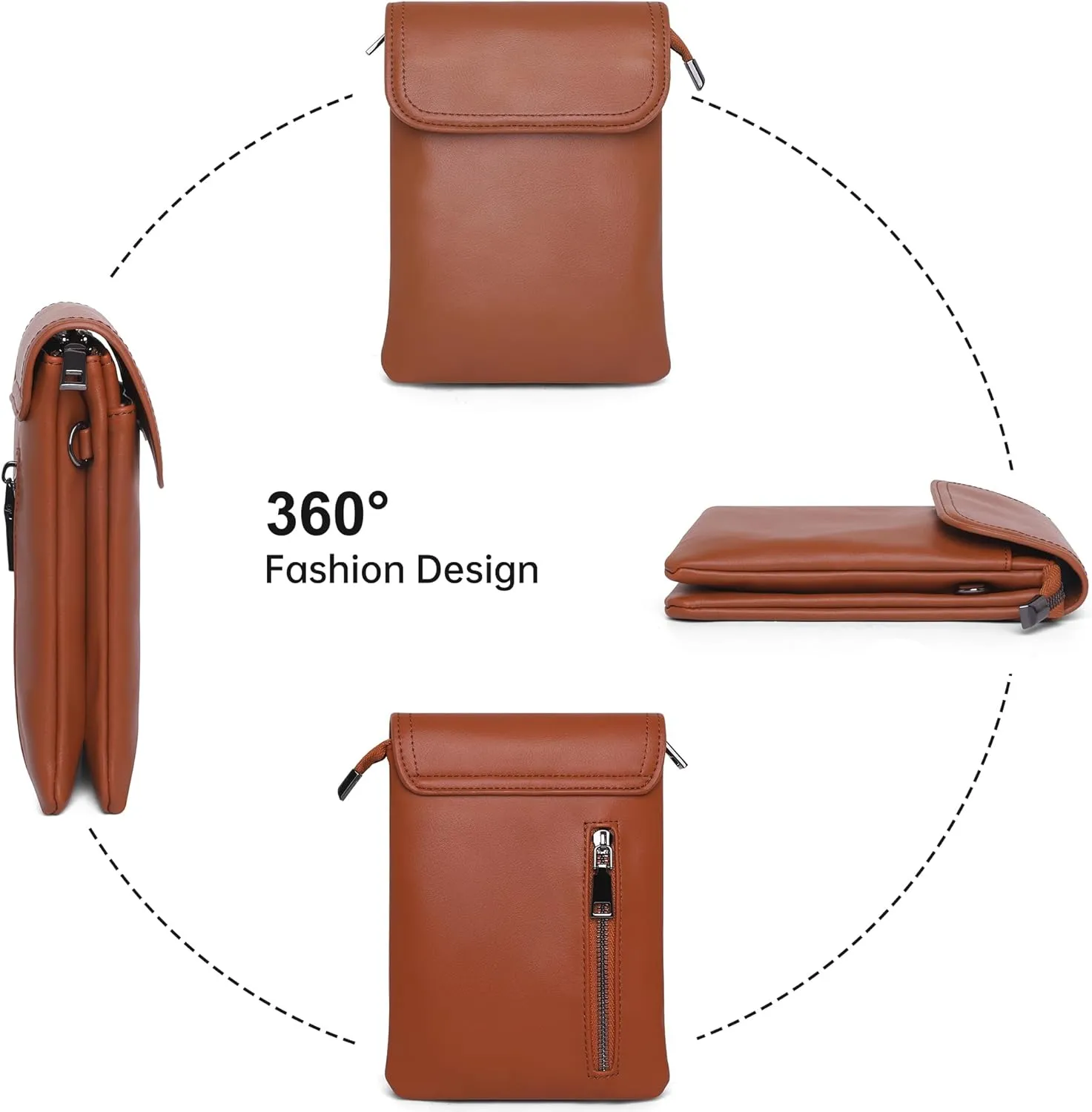 OIDERY Crossbody Bags for Women Small Cell Phone Wallet Purse with Adjustable Strap Women's Shoulder Handbag
