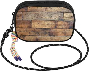 Old Wood Plank Crossbody Bag for Women Cell Phone Purses Women's Small Shoulder Handbags Wallet Purse with Strap