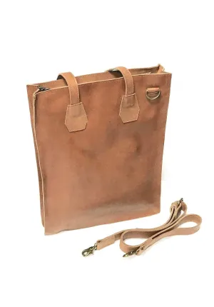 ON SALE Ladies Tan Messenger Lap top Bag | Paper girl Bag | Shoulder Bag | Cow Hide African Leather | Stylish Lady | Journalist Reporter Bag