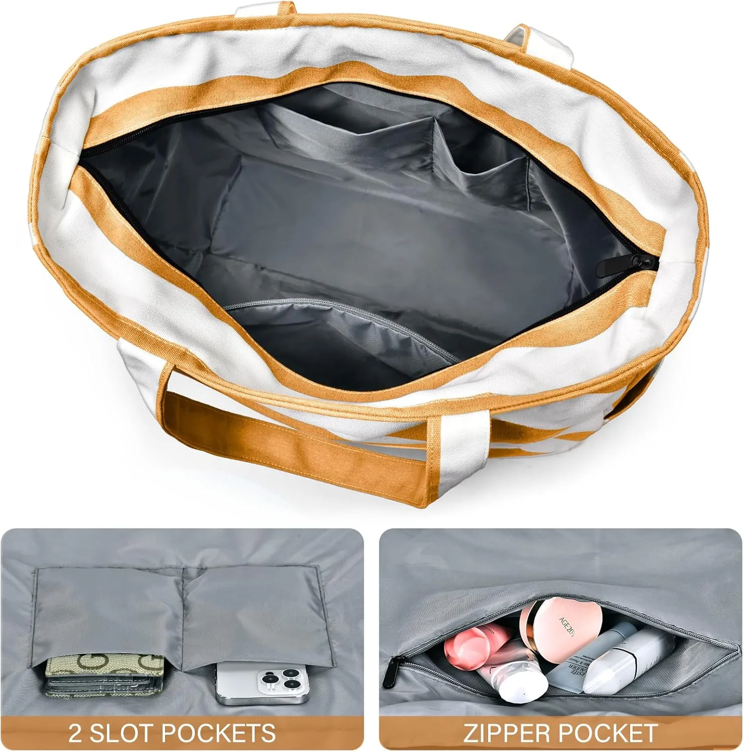 oscaurt Beach Bags for Women Travel Weekender Bag Swim Pool Bag Gifts for Women Travel Beach Essentials