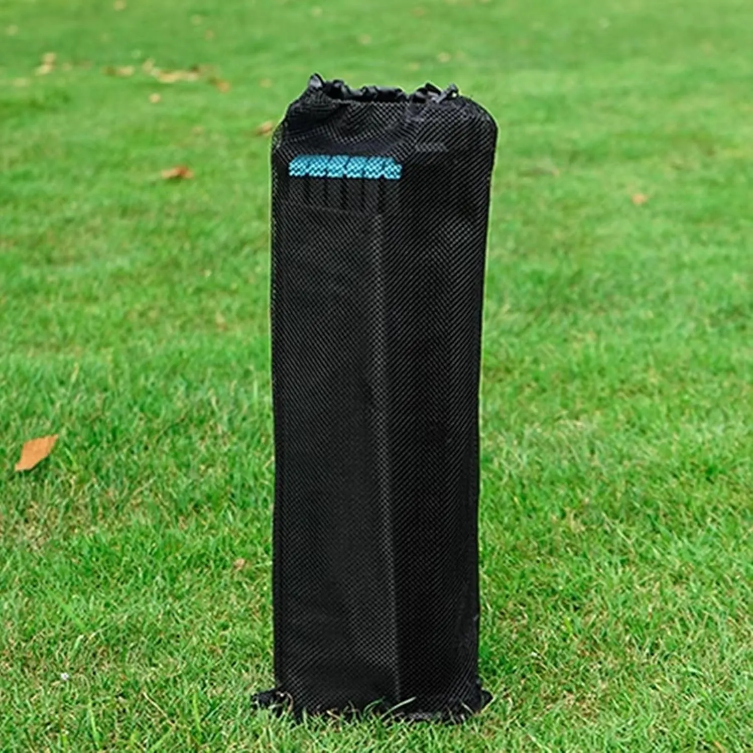 Outdoor Folding Table Aluminum Alloy Folding Table, Lightweight Portable Folding Table with Pocket, Organizer and Light Stand for Picnic Camping(Black,55.2x40.8x46cm)