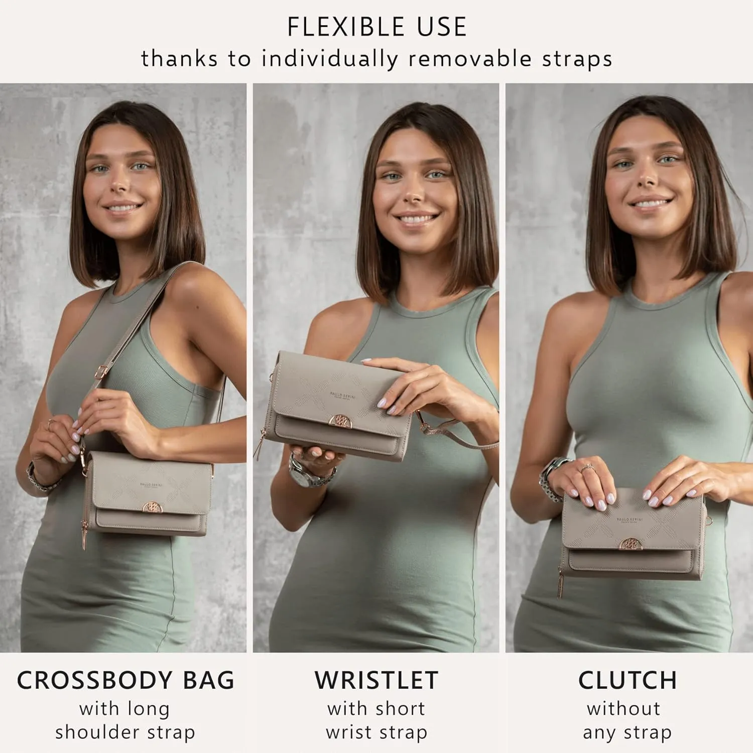 PAULO SERINI® Crossbody bag for Women - Phone Wallet Clutch Handbag - Women’s Wristlet Purses - Birthday Gifts for Women