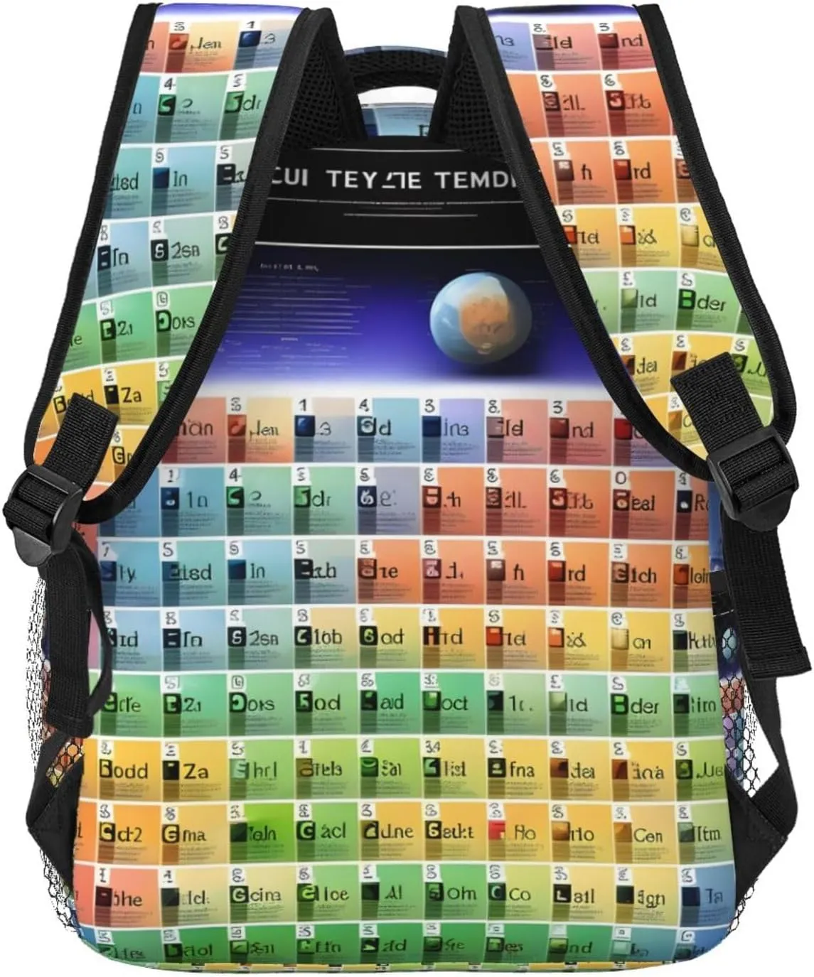 Periodic table of elements print Lightweight Bookbag Casual Laptop Backpack for Men Women College backpack