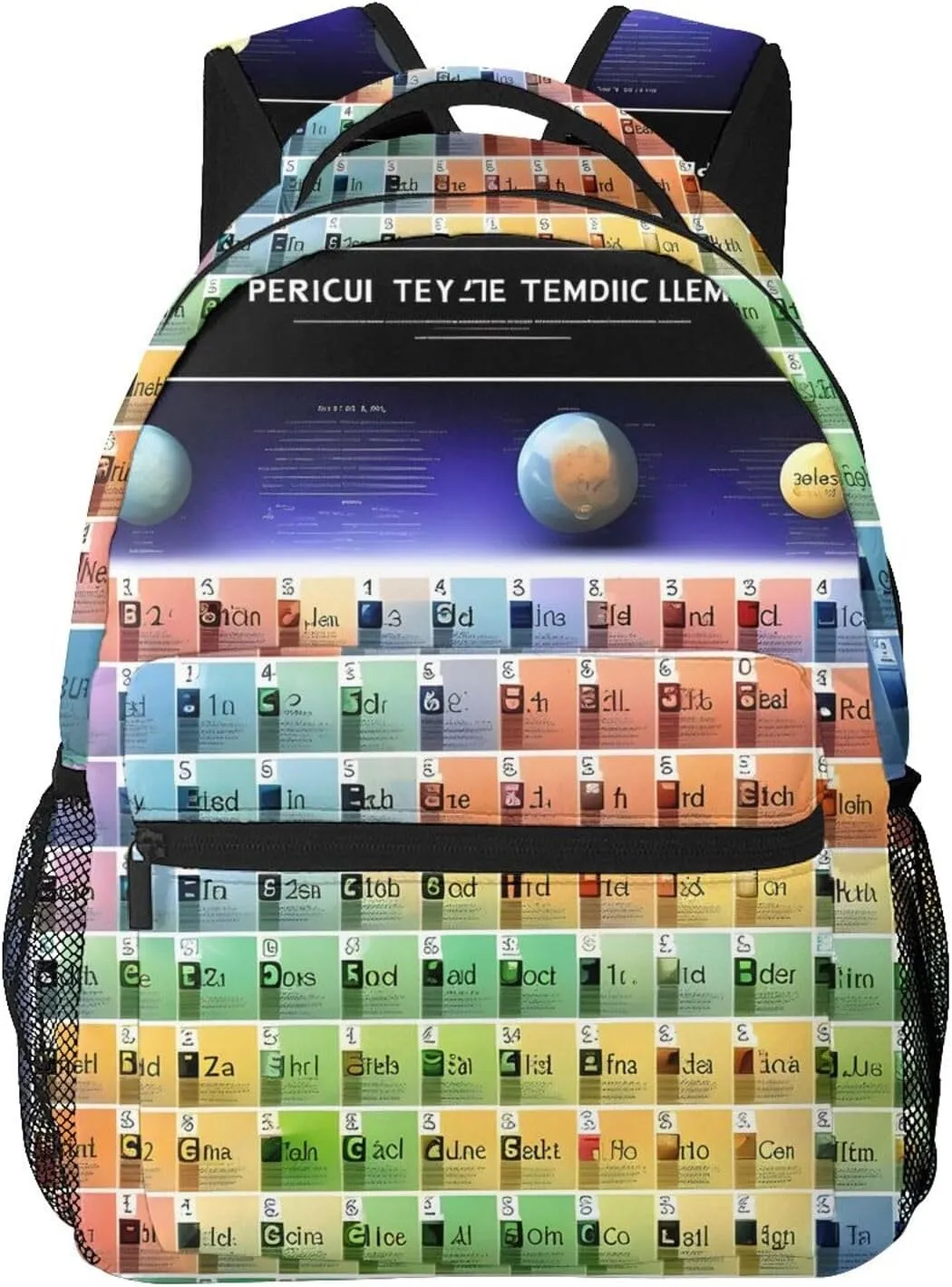 Periodic table of elements print Lightweight Bookbag Casual Laptop Backpack for Men Women College backpack