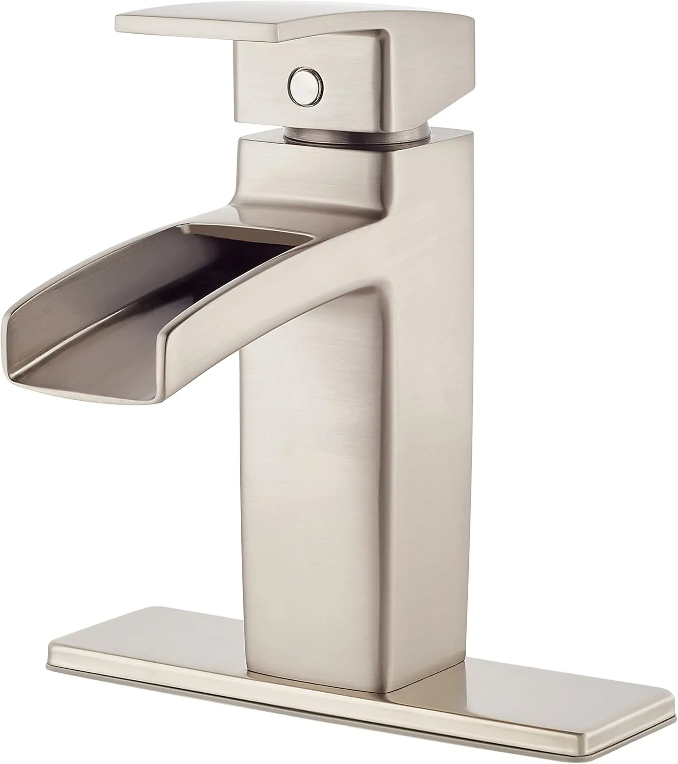 Pfister LG42DF0K LG42-DF0K Kenzo Single Control 4" Centerset Bathroom Faucet in Brushed Nickel, 1.2gpm