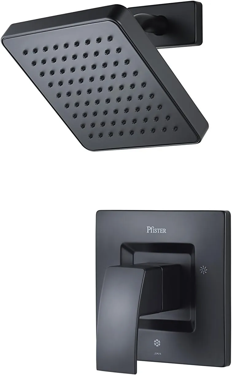Pfister LG897DFB Kenzo 1-Handle Shower Only Trim in Matte Black