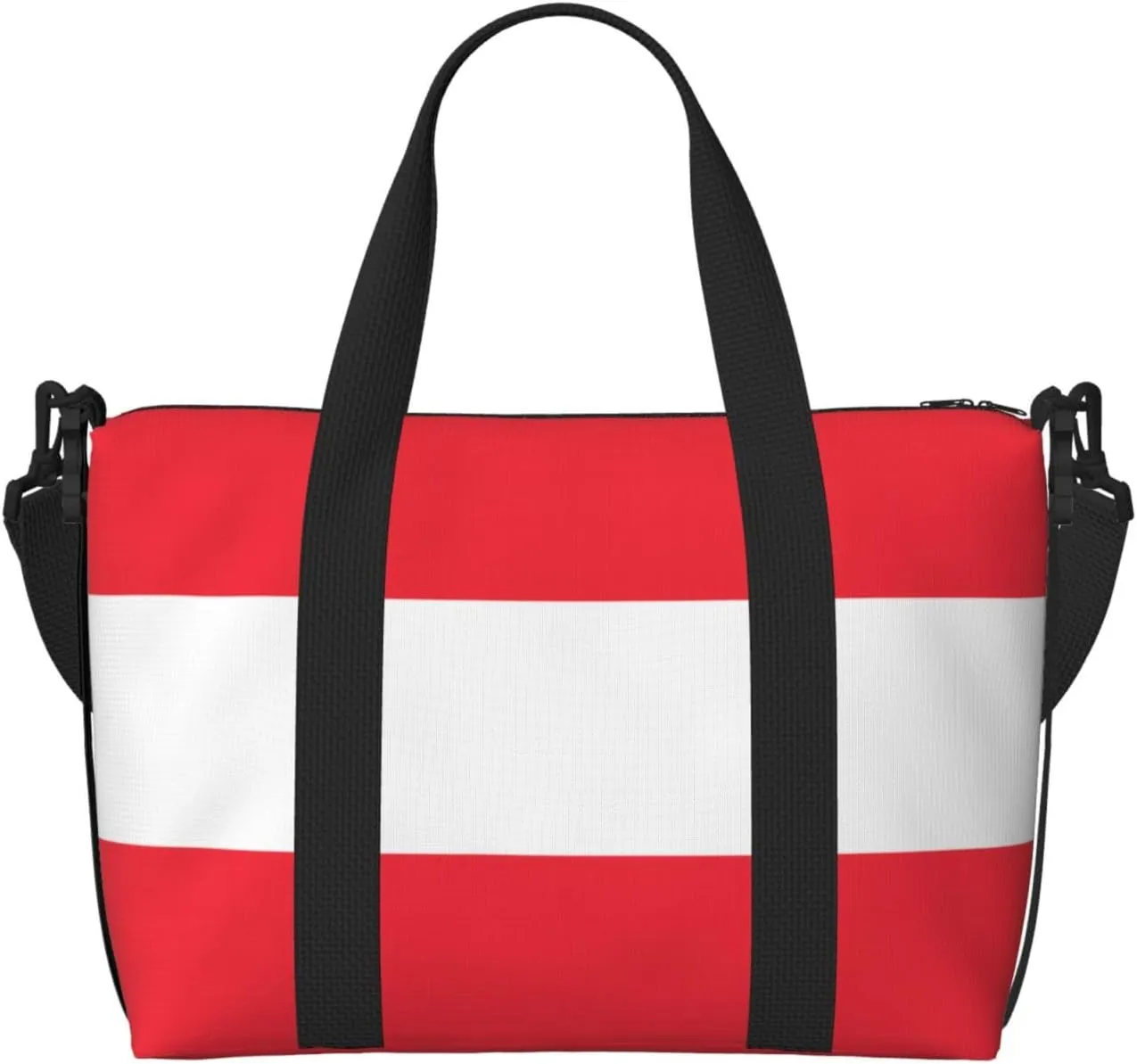 Phayah Austrian Flag Crossbody Travel Bag Overnighter Duffel Bags Carry On Size Ideal For School Or Overnight Travel Bag