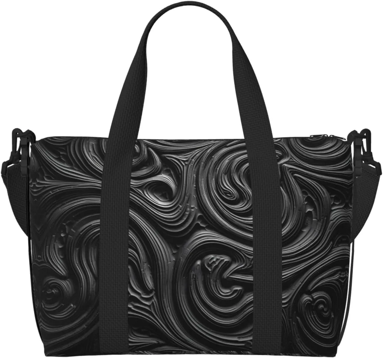 Phayah Black Relief Crossbody Travel Bag Overnighter Duffel Bags Carry On Size Ideal For School Or Overnight Travel Bag