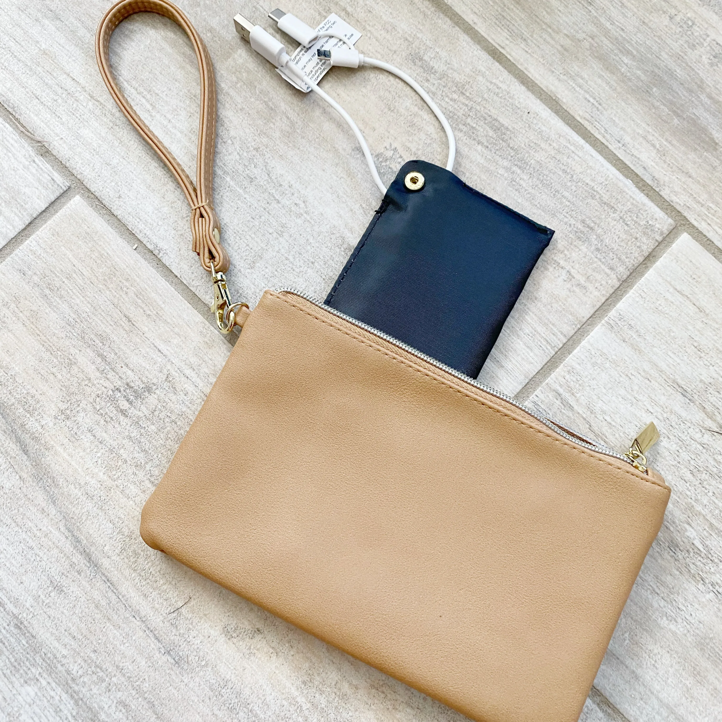 Phone Charging Wristlet Clutch