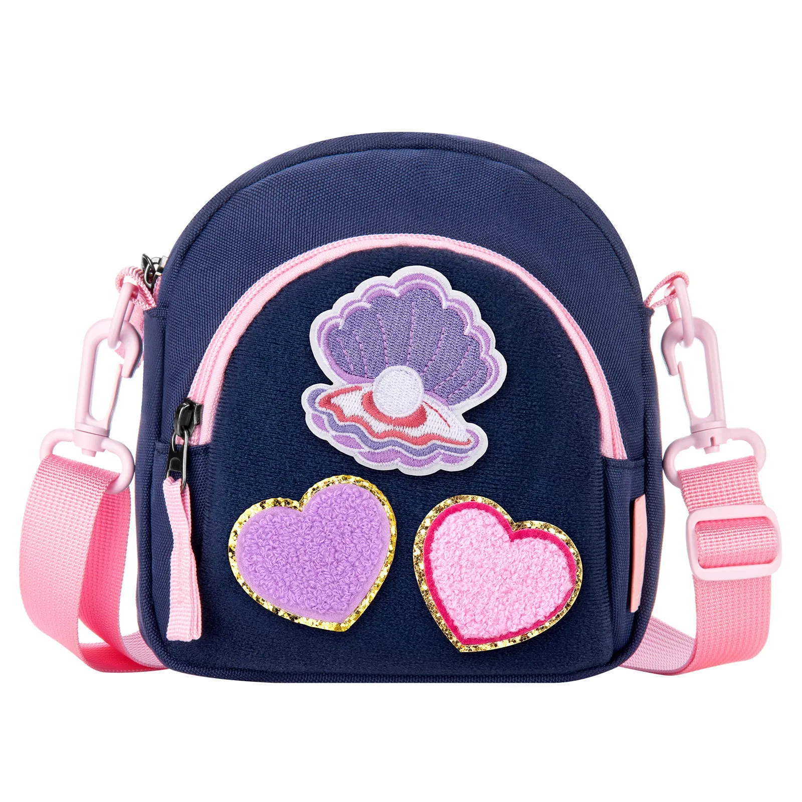 Pink & Blue DIY Arch Crossbody Purse