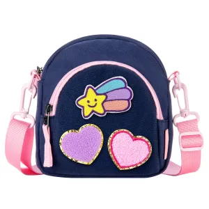 Pink & Blue DIY Arch Crossbody Purse