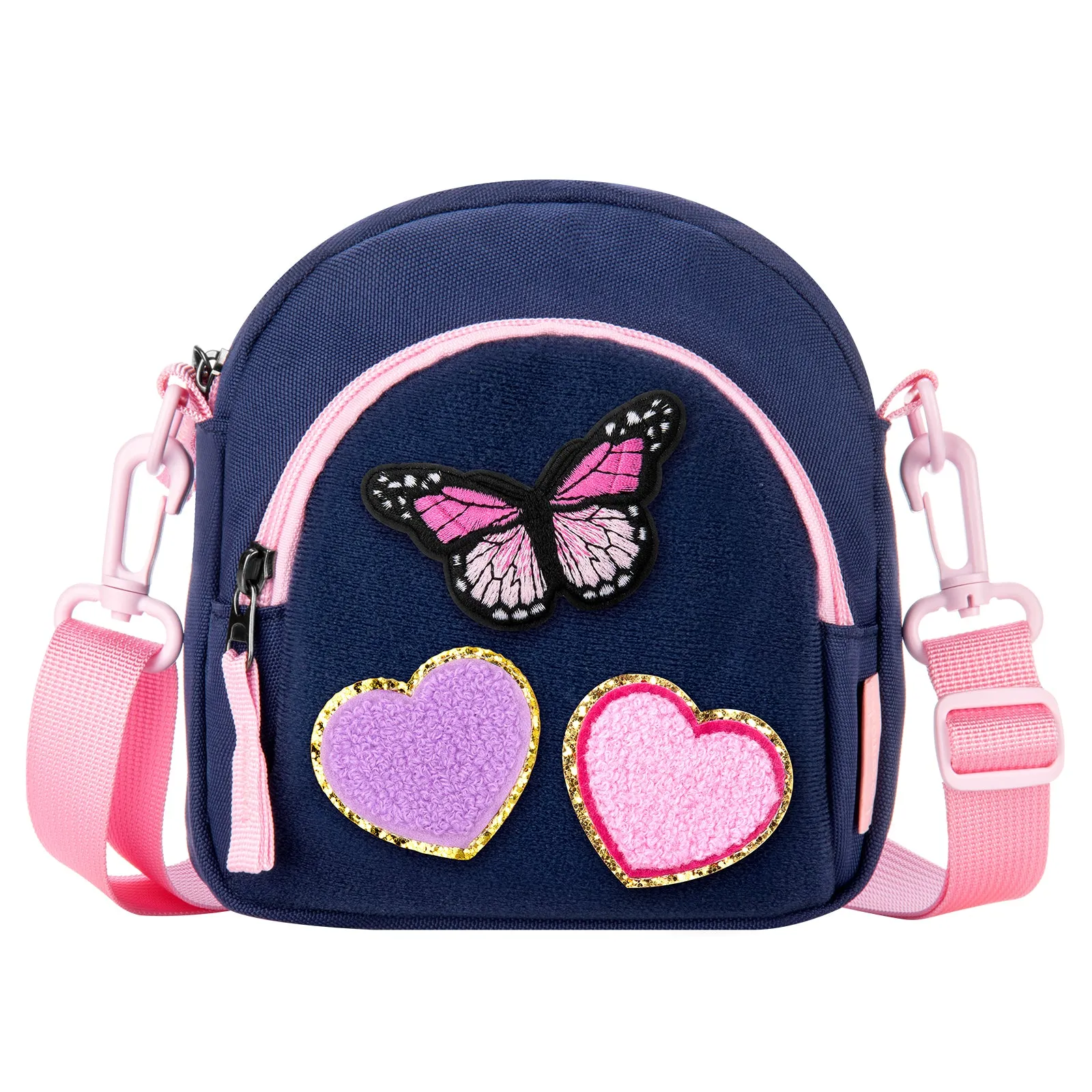 Pink & Blue DIY Arch Crossbody Purse