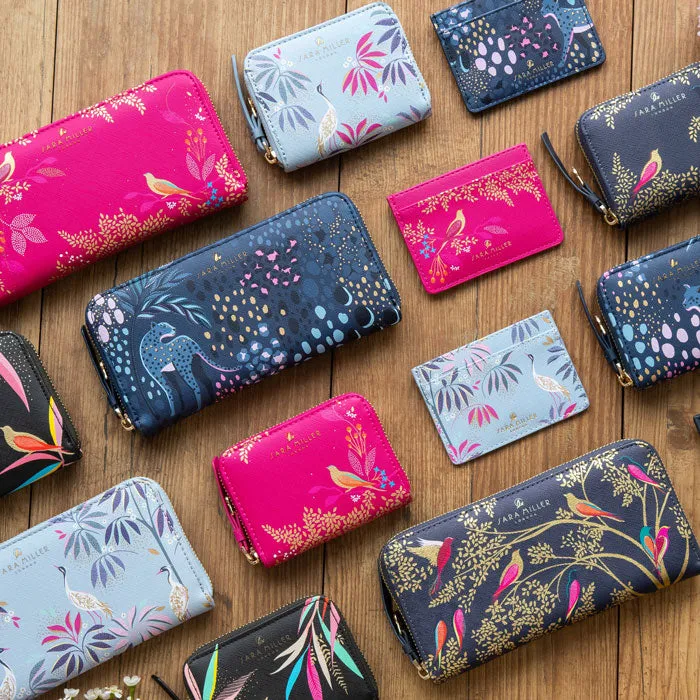 Pink Birds Small Zip Purse