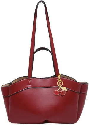 Pocadri Tote Bag for Women Magnetic Buckle Shoulder Handbag Vegan Leather Purses for Work College Dating