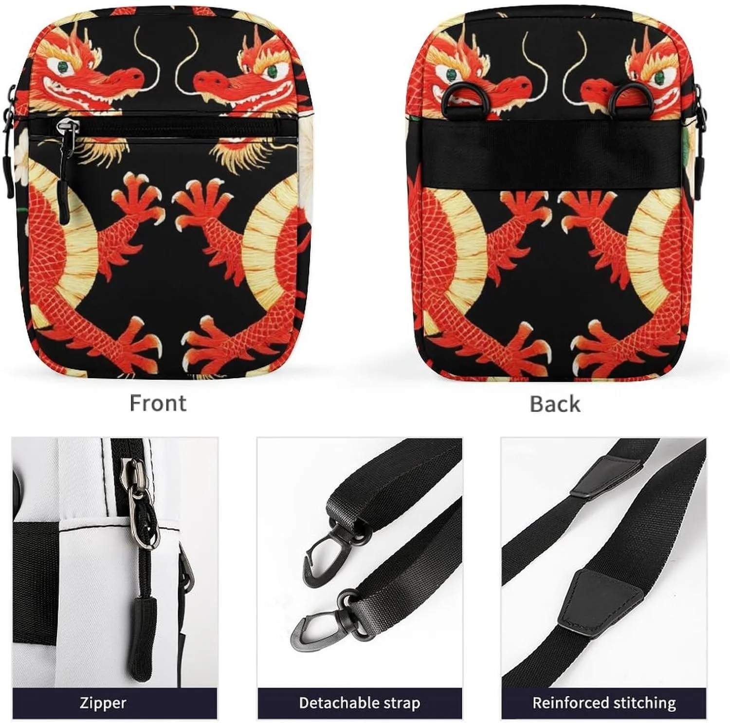 Portable Crossbody Shoulder Bag for Women, Travel Mini Pouch Waterproof Casual Zipper Cell Phone Purse