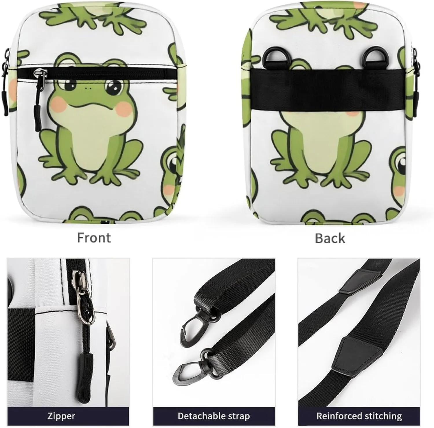 Portable Small Crossbody Bag for Women Men, Casual Mini Cell-phone Pouch Travel Shoulder Bag