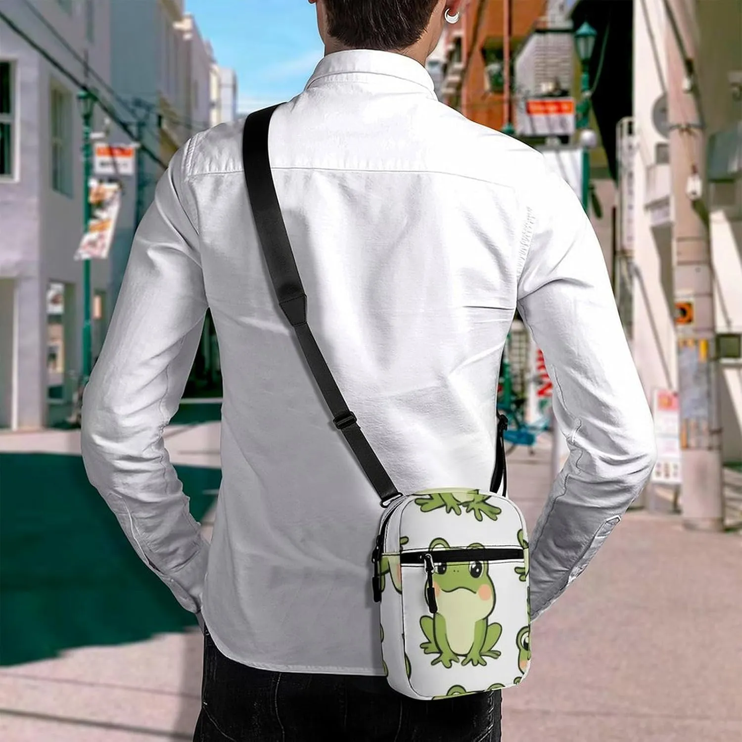 Portable Small Crossbody Bag for Women Men, Casual Mini Cell-phone Pouch Travel Shoulder Bag