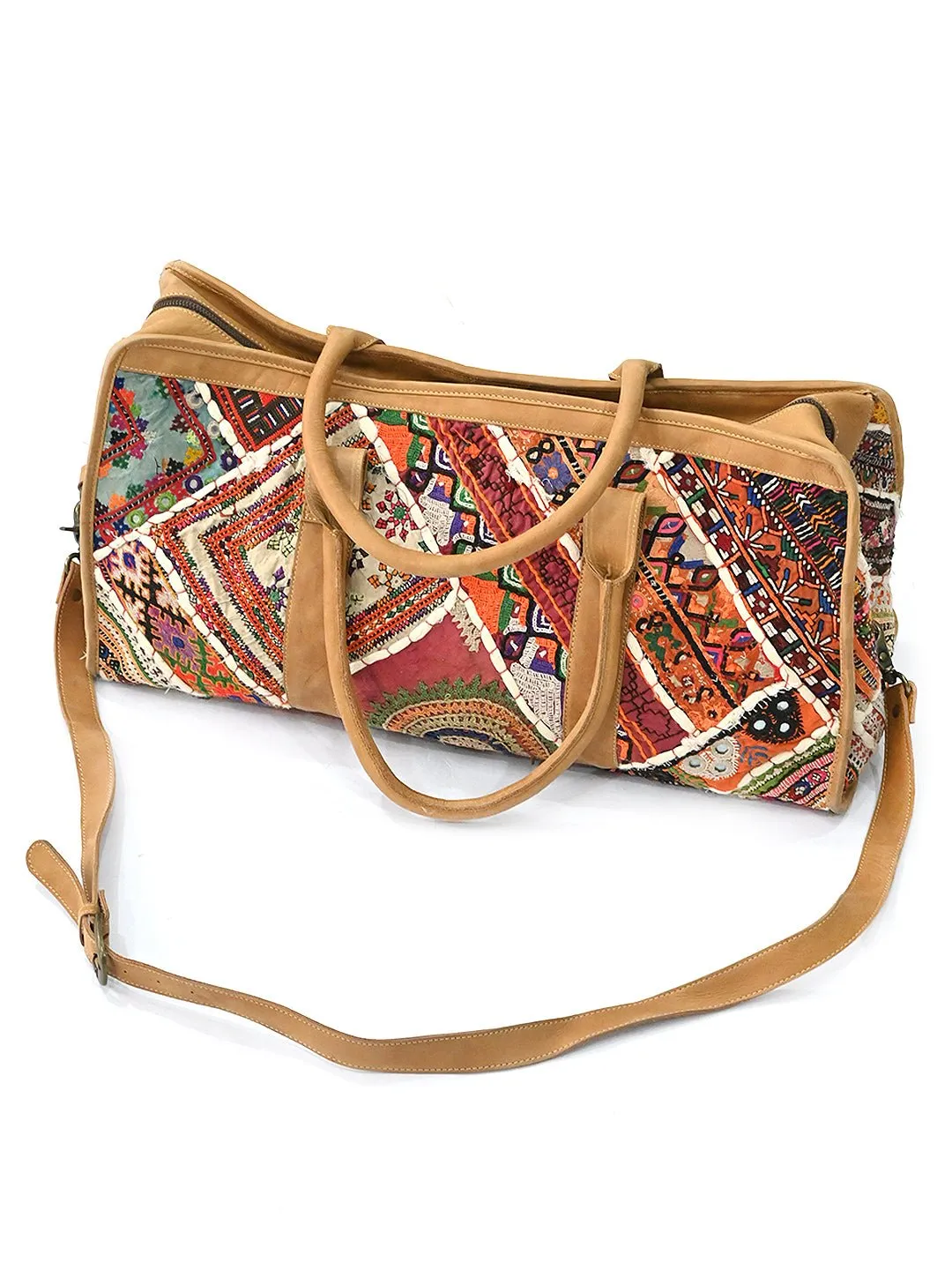 PORTICO - VINTAGE FABRIC PATCHWORK TRAVEL BAG