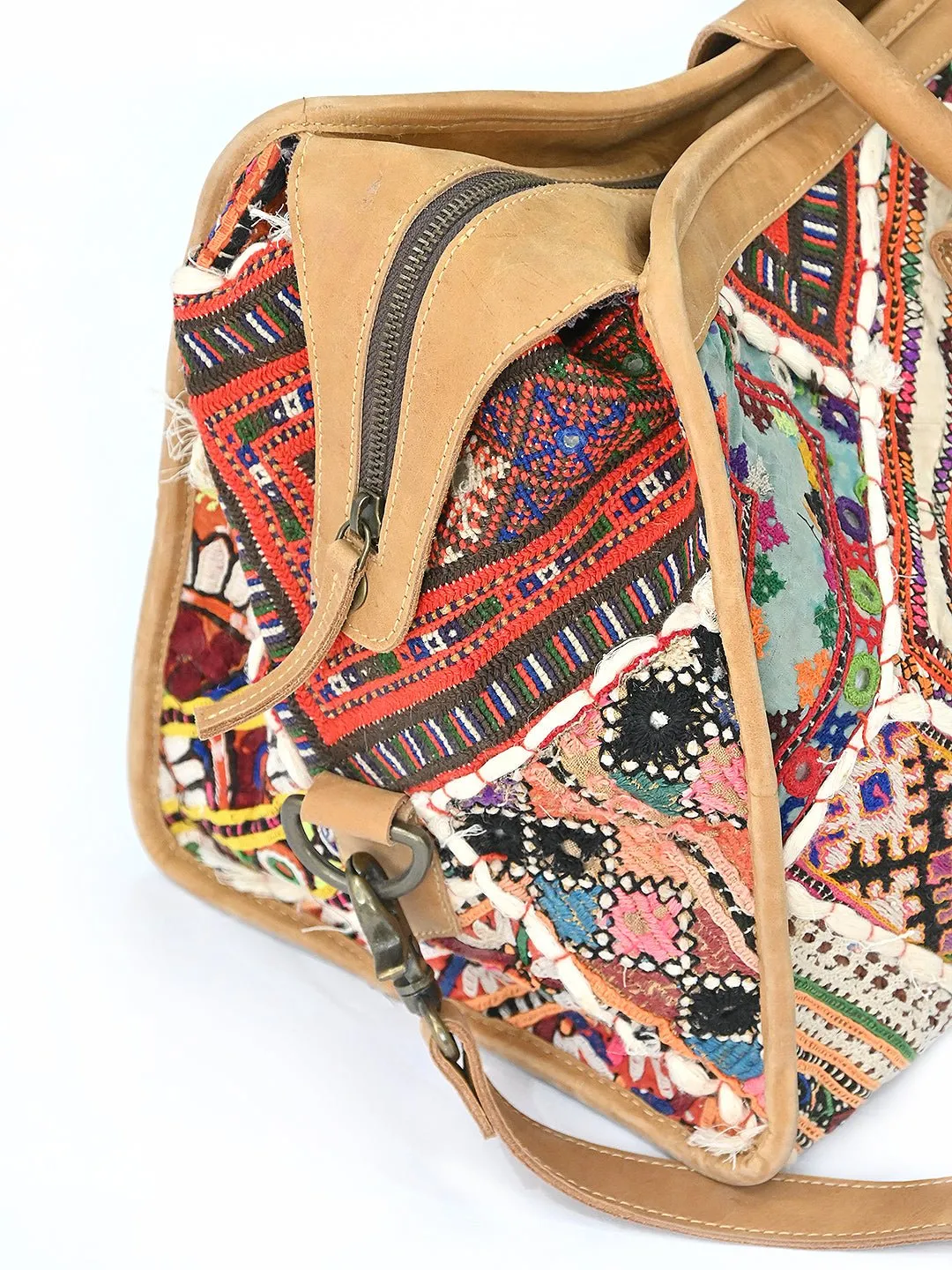 PORTICO - VINTAGE FABRIC PATCHWORK TRAVEL BAG