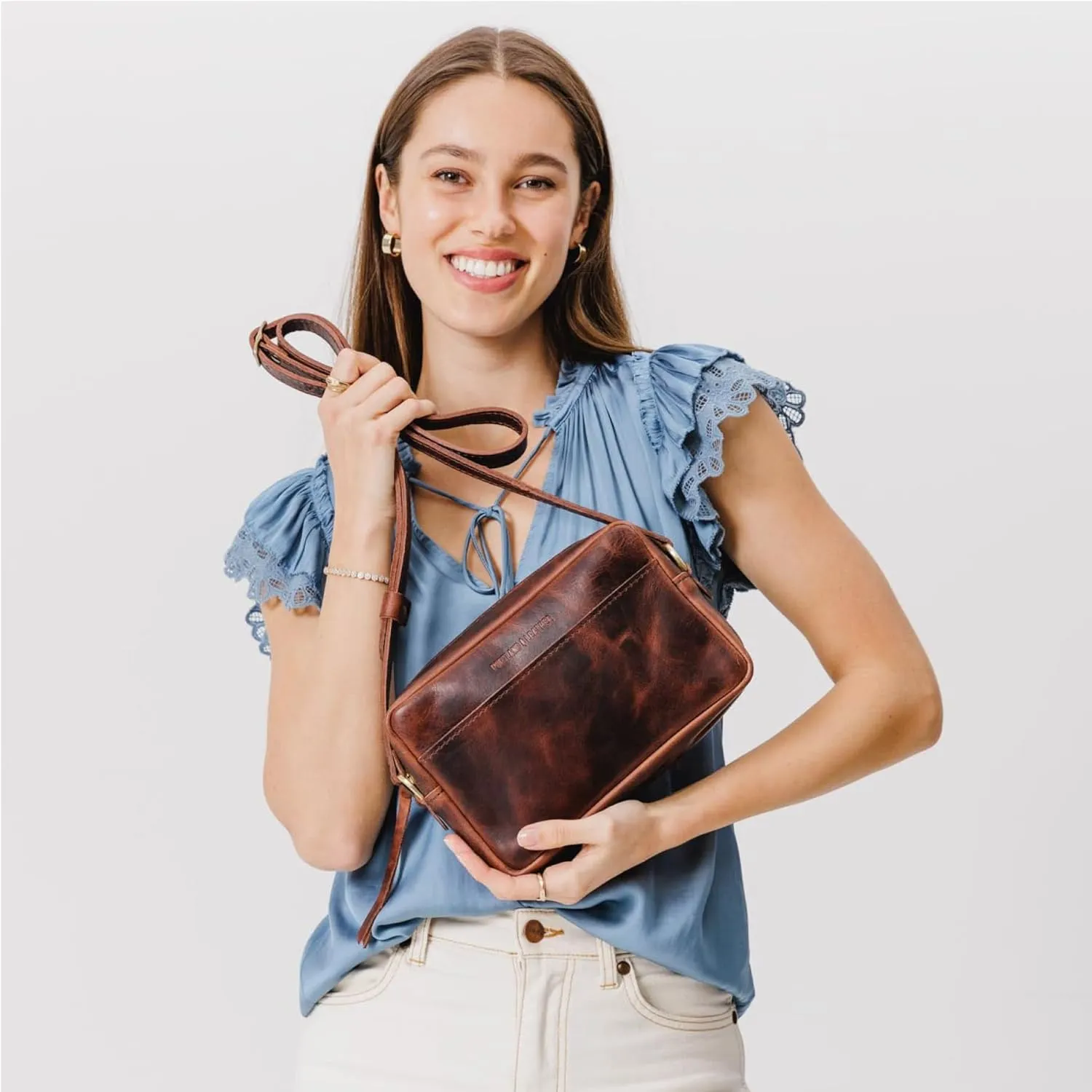 Portland Leather Goods Large Camera Bag Purse for Women – Handmade from the Finest Full-Grain Hides