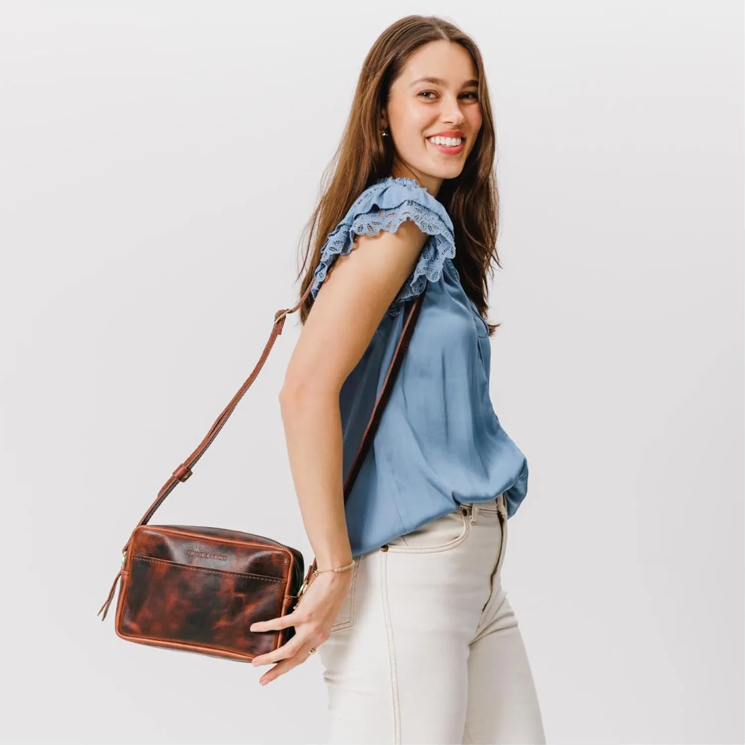 Portland Leather Goods Large Camera Bag Purse for Women – Handmade from the Finest Full-Grain Hides