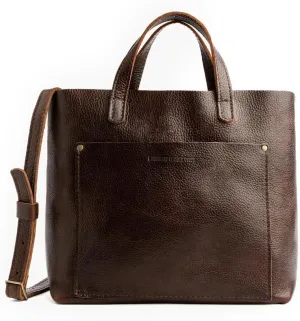 Portland Leather Goods Medium Crossbody Tote for Women – Handmade from the Finest Full-Grain Hides
