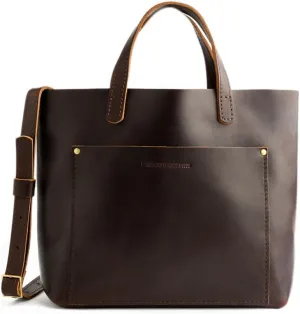 Portland Leather Goods Medium Crossbody Tote for Women – Handmade from the Finest Full-Grain Hides