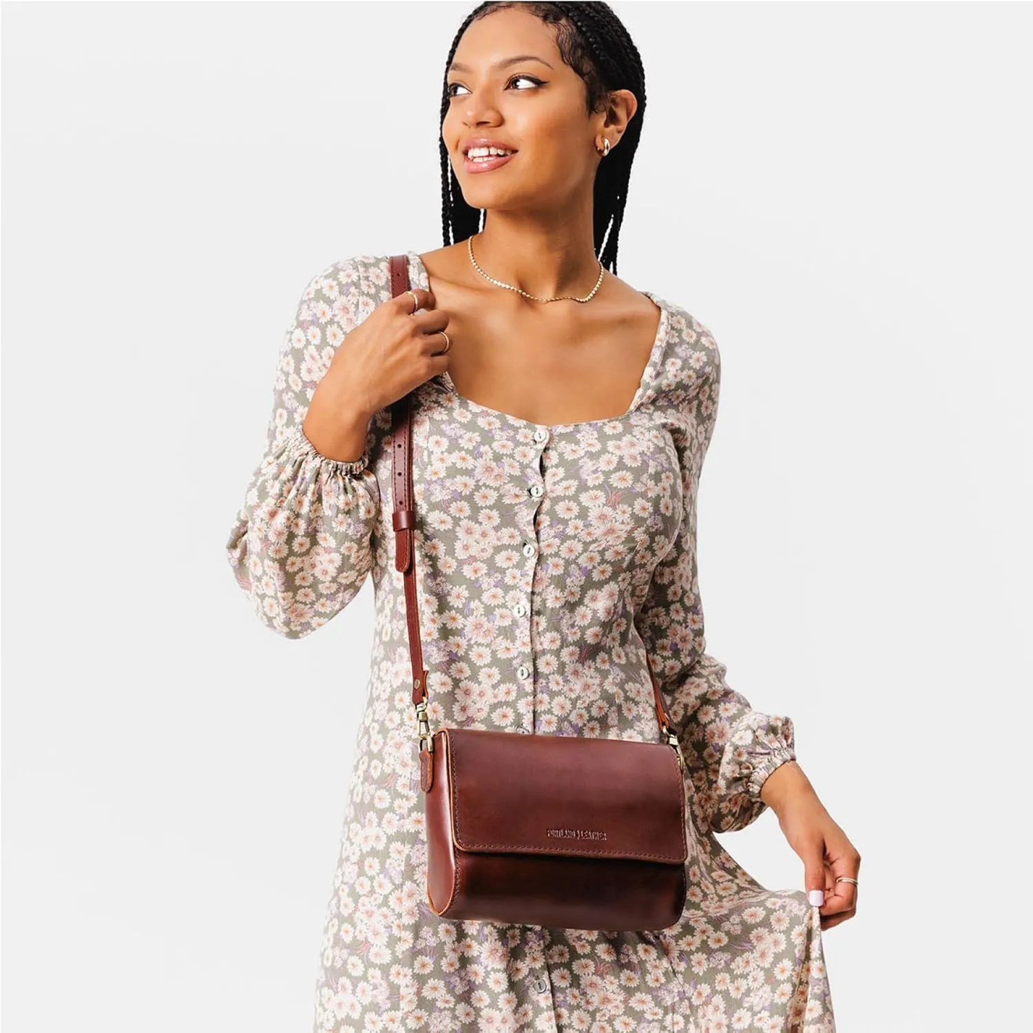 Portland Leather Goods Metro Crossbody Bag for Women – Handmade from the Finest Full-Grain Hides