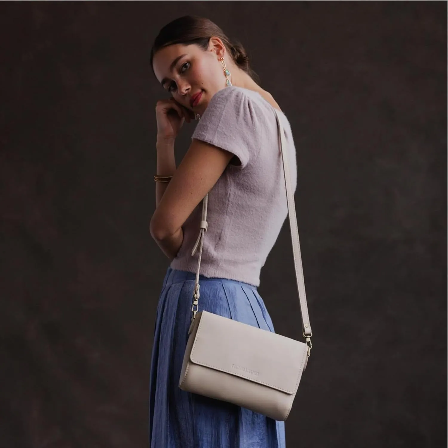 Portland Leather Goods Metro Crossbody Bag for Women – Handmade from the Finest Full-Grain Hides