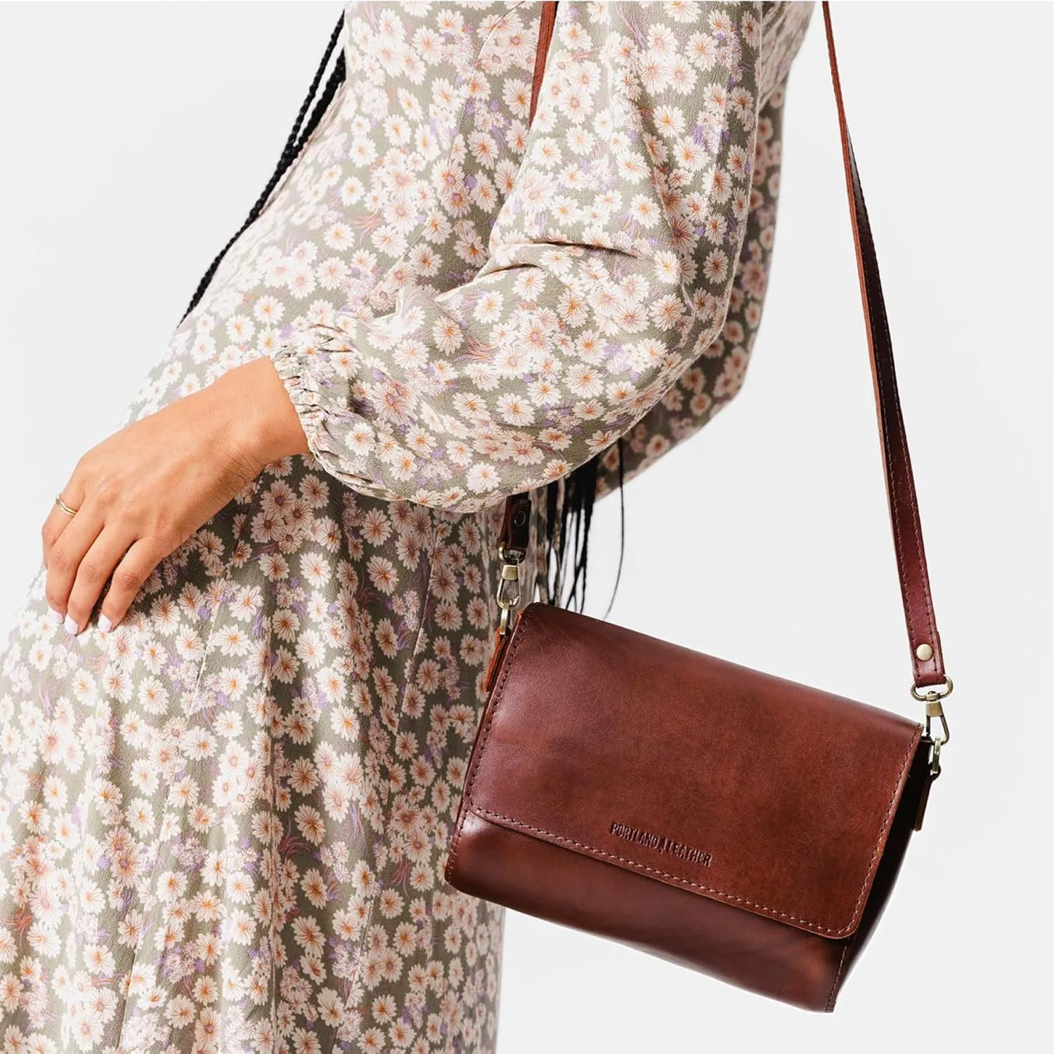 Portland Leather Goods Metro Crossbody Bag for Women – Handmade from the Finest Full-Grain Hides
