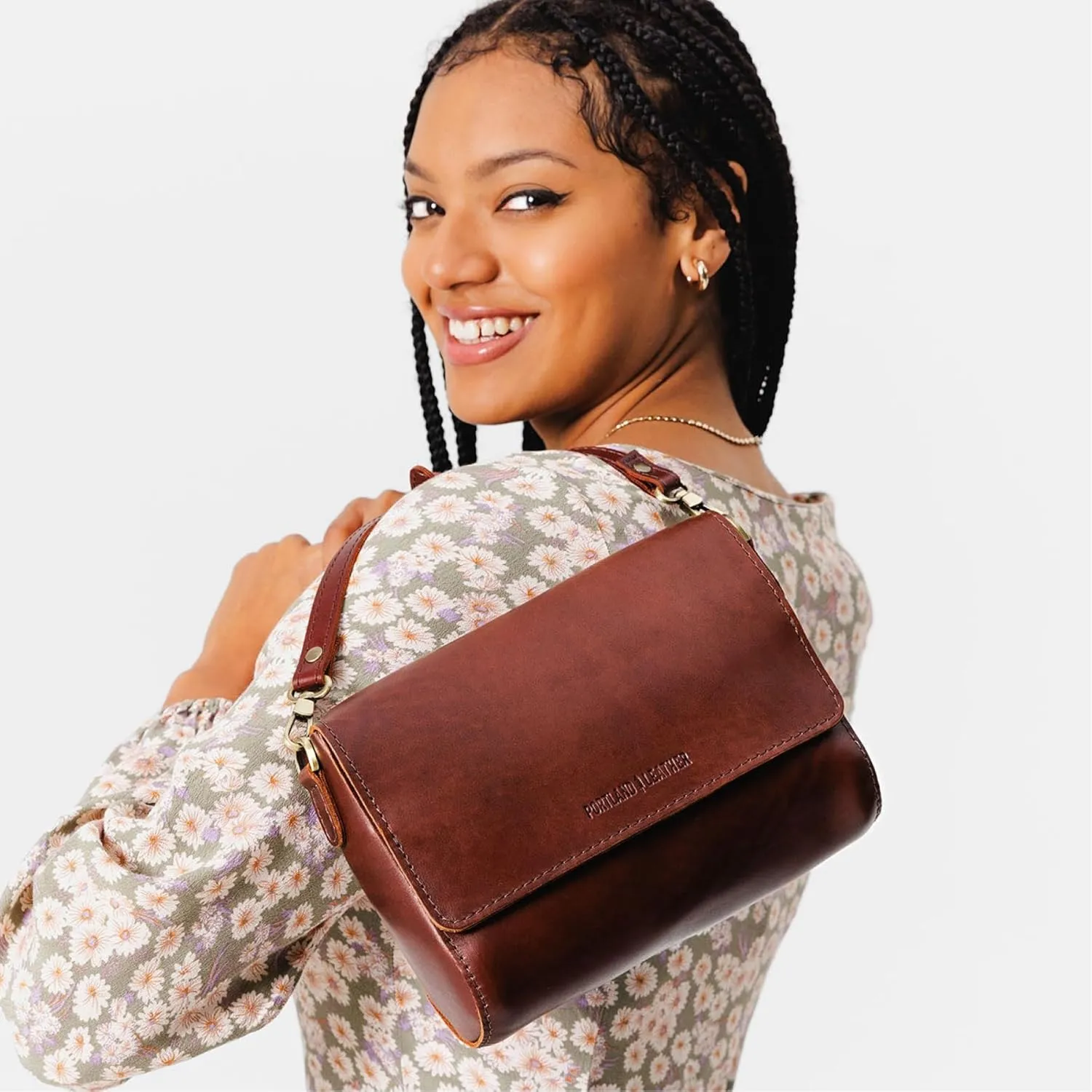 Portland Leather Goods Metro Crossbody Bag for Women – Handmade from the Finest Full-Grain Hides