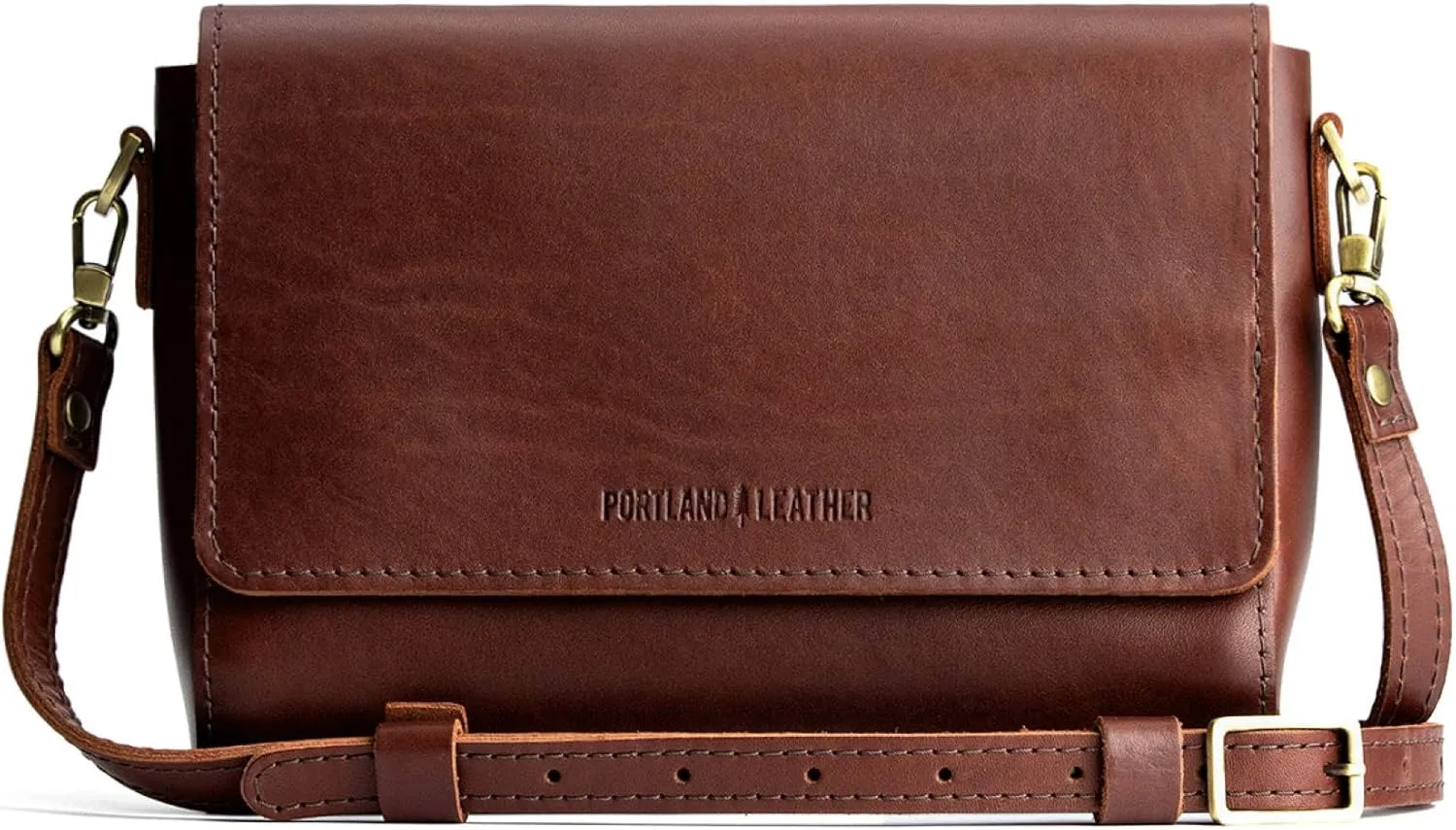 Portland Leather Goods Metro Crossbody Bag for Women – Handmade from the Finest Full-Grain Hides