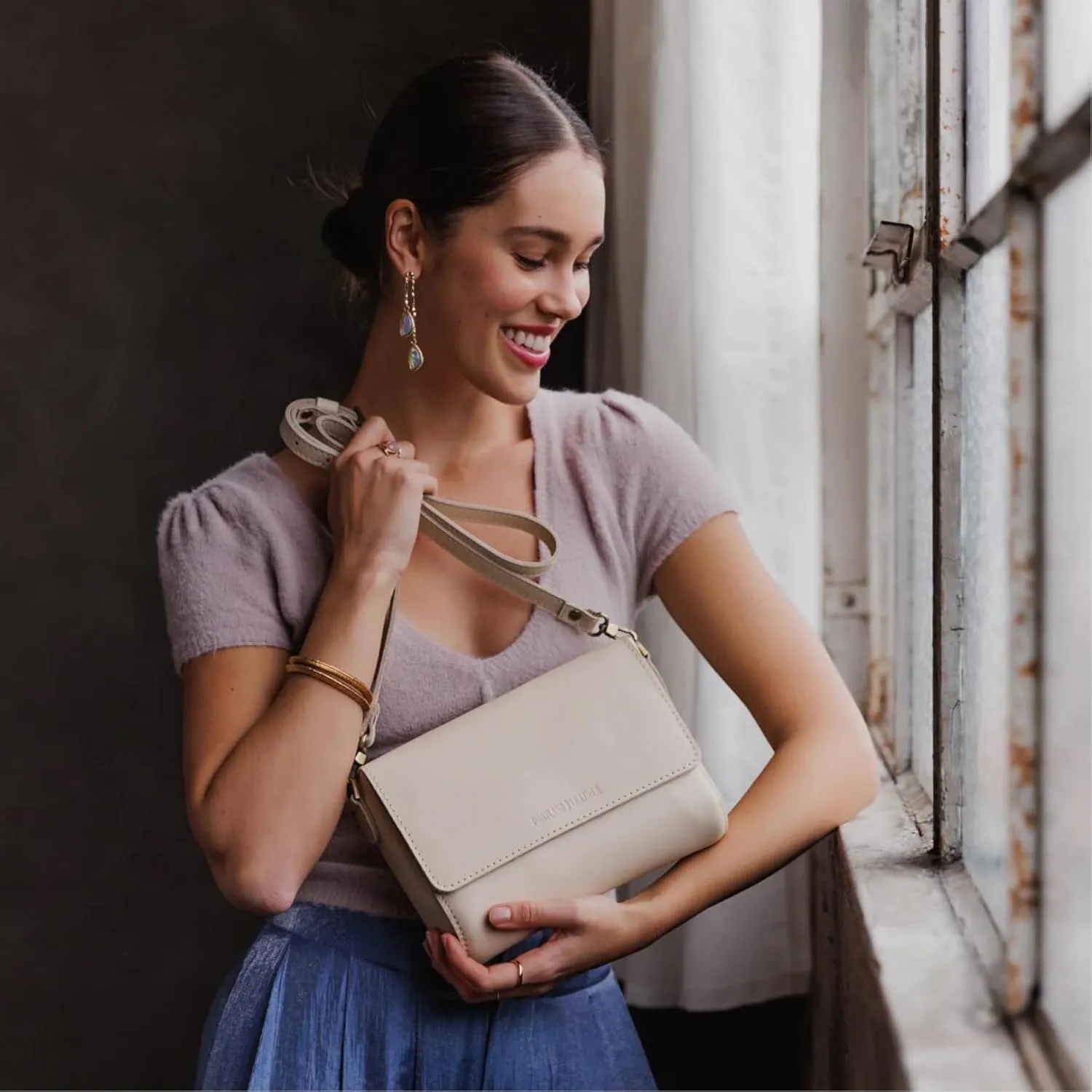 Portland Leather Goods Metro Crossbody Bag for Women – Handmade from the Finest Full-Grain Hides