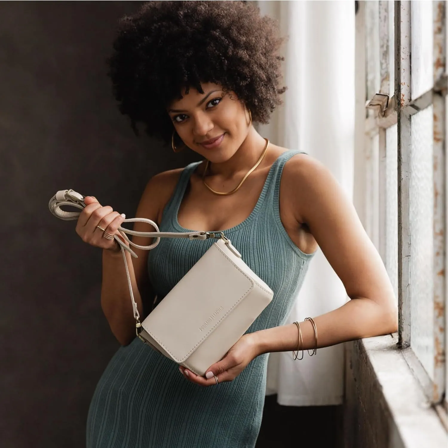 Portland Leather Goods Metro Mini Crossbody Bag for Women – Handmade from the Finest Full-Grain Hides